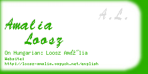 amalia loosz business card